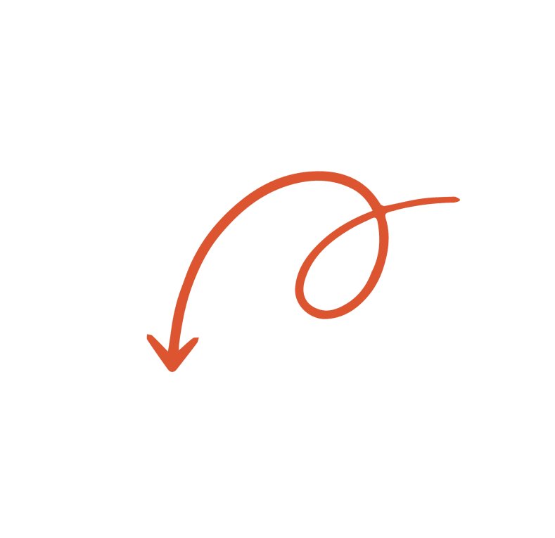 Illustration de flèche orange pour symboliser le dynamisme